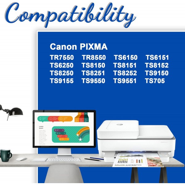 Jagute 580xl 581xl PGI-580XXL CLI-581XXL 580 581 호환 Canon PGI-580 CLI-581 PGI-580XL CLI-581XL 잉크 카트리지 Canon Pixma TS705 TS6350 TR7550 TR8550TS 용 1 Pack2 Pack2 TS705 TS6350 TR7550 TR8550TS