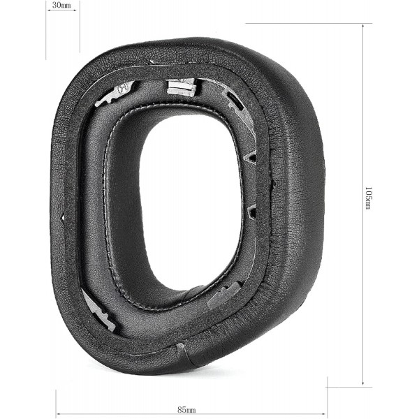 Corsair HS80 RGB 무선 프리미엄 게임용 헤드셋, 검은색 단백질 가죽 및 메모리 폼 헤드폰용 Yaowanguan HS80 RGB 이어패드 쿠션 단백질 가죽 및 메모리 폼으로 만든 교체 수리용