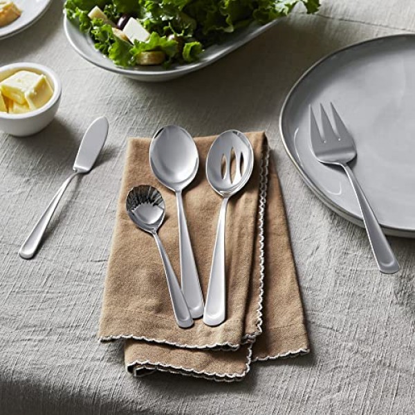 Henckels Silvano 45개 18/10 스테인리스 스틸 식기 세트, 실버