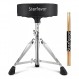 Starfavor 드럼 왕좌 조정 가능한 드럼 스툴 패딩 드럼 시트 드러머 의자 드럼 스틱 5A 메이플, ST-300