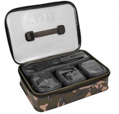 Fox Aquos Camolite 액세서리 가방 시스템 37 x 26 x 7 cm - 잉어 낚시용 낚시 가방, 잉어 액세서리용 가방 시스템, 태클 가방, 액세서리 가방, 위장