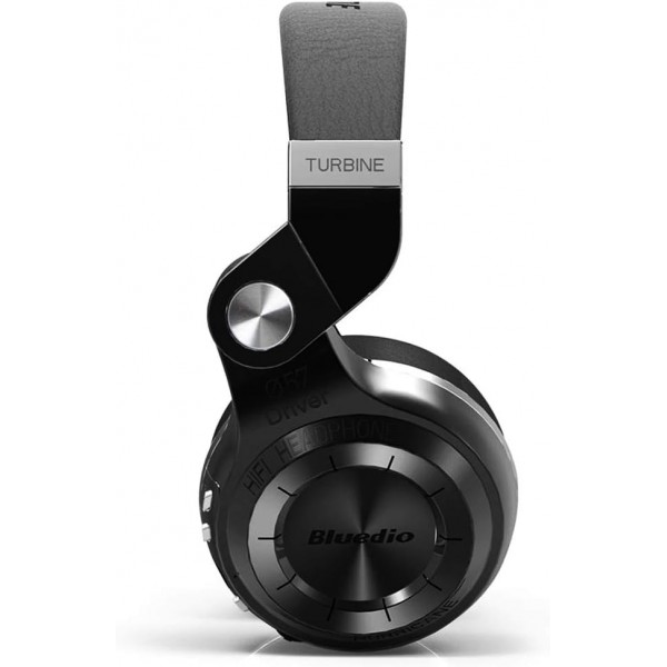 Bluedio T2+ Turbine Bluetooth 헤드폰, 스테레오 베이스 헤드폰이 장착된 오버이어 마이크, 무선, 무선 헤드폰, 접이식, 60mm 드라이버, 무선 헤드셋, TF 카드, 휴대폰 통화, 라디
