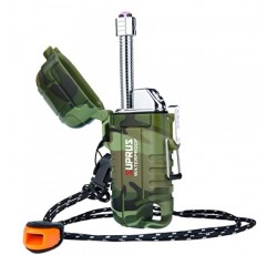 SUPRUS 방수 라이터 방풍 라이터 아크 플라즈마 라이터 USB-C 야외, 캠핑 및 주방용 확장 가능하고 유연한 목이 있는 충전식(위장)