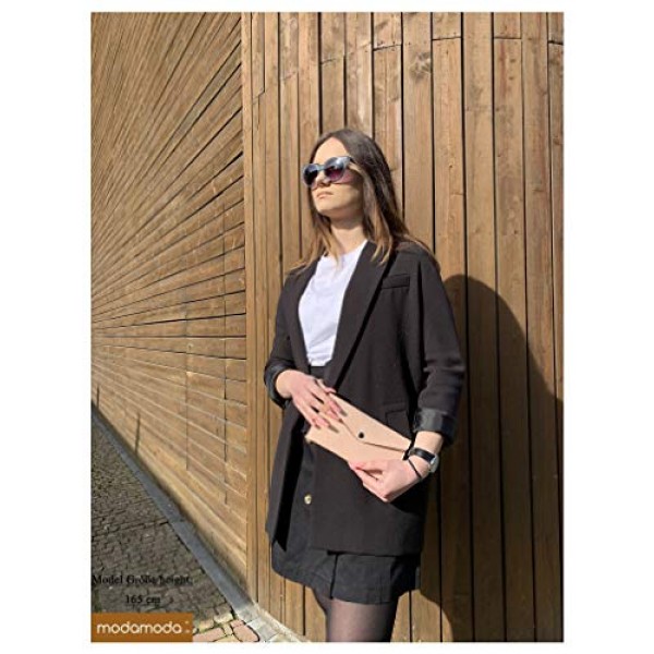 modamoda de - P03 - 이탈리아 여성용 지갑 리얼 가죽 롱