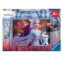 Ravensburger 디즈니 겨울왕국 2 Frosty Adventures 어린이를 위한 2 X 24피스 직소 퍼즐 - 한 상자에 퍼즐 2개가 들어 있는 가치 세트 - 모든 조각이 독특하고 조각이 완벽하게 들