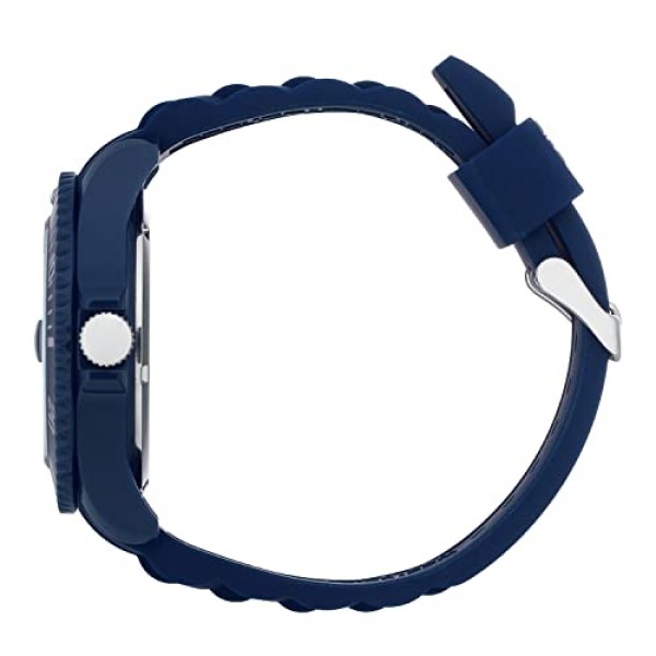 Ice-Watch - ICE Forever 다크 블루 오가닉 - 실리콘 스트랩이 있는 블루 남성용 시계 - 020340(대형), 파란색, 020340