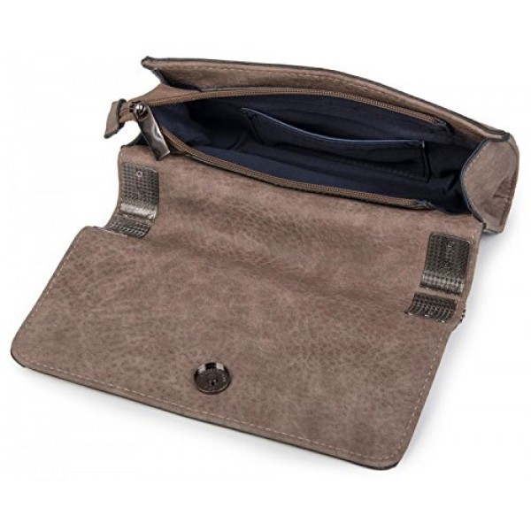 stylebreaker 02012046 금속 클립과 링크 체인 빈티지 디자인이 포함된 여성용 이브닝 백