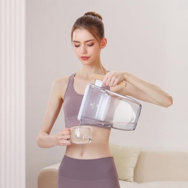 모든 Waterdrop® 피처 및 디스펜서용 정수 필터 교체, WD-PT-05, WD-PT-04, WD-PT-61B, WD-PT-01, 최대 3개월 또는 200갤런 지속