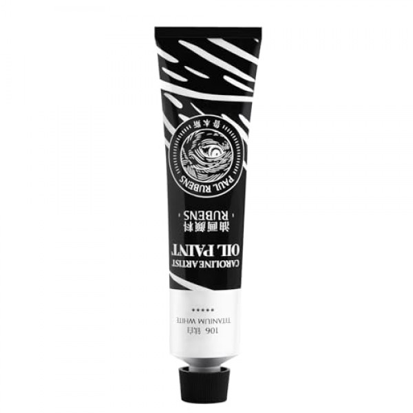 Paul Rubens 티타늄 화이트 오일 페인트, 채도가 높은 170ml 오일 색상, 대형 튜브, 예술가, 학생, 초보자를 위한 크리미한 질감과 일관성을 갖춘 아티스트 오일 페인트 미