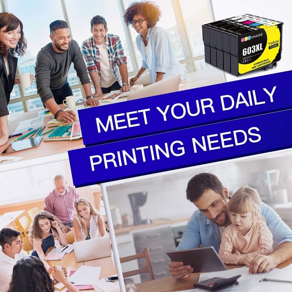 GPC 이미지 호환 잉크 카트리지 Multipack for Epson 603 603XL for Workforce WF-2810dwf 2830dwf 2835dwf 2850dwf XP-3100 XP-4100 XP-2100 XP-2105 XP-3105 XP-4105 XP-3105 XP-45105