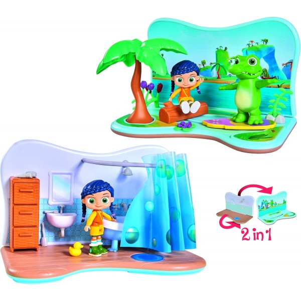 Simba 109358459 - Wissper 2-in-1 플레이 세트 워터 월드, 20 x 12cm