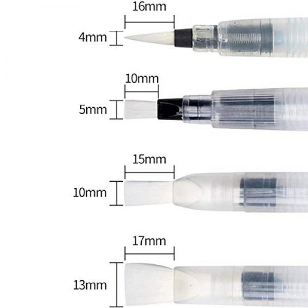 MEEDEN 여행용 수채화 물감 세트: 휴대용 42가지 다양한 수채화 물감 페인트 키트(브러시 4개 포함)