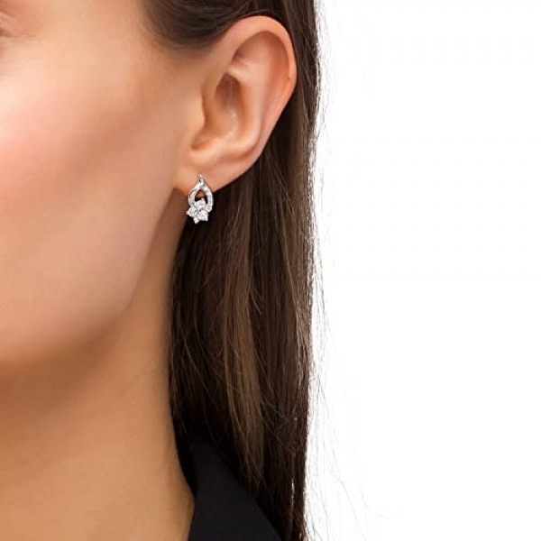 여성용 Amor 쥬얼리 925 스털링 실버, 지르코니아 신디사이저, 실버 포함, 보석 선물 상자에 들어 있음