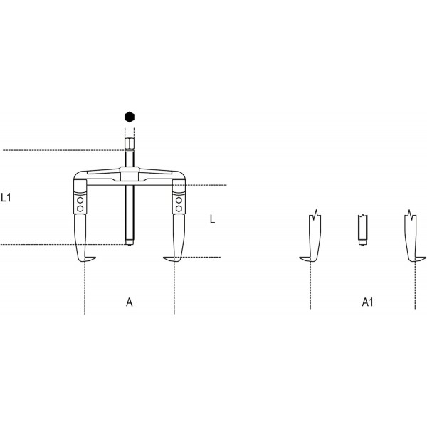 Beta 1500/3 - 암이 50~160mm인 범용 풀러