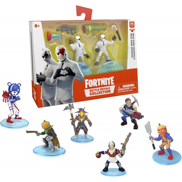 Giochi Preziosi - ForTNITE S3 블리스터 듀오 2 피규어 7 cm + 액세서리 1개, 멀티컬러(6)