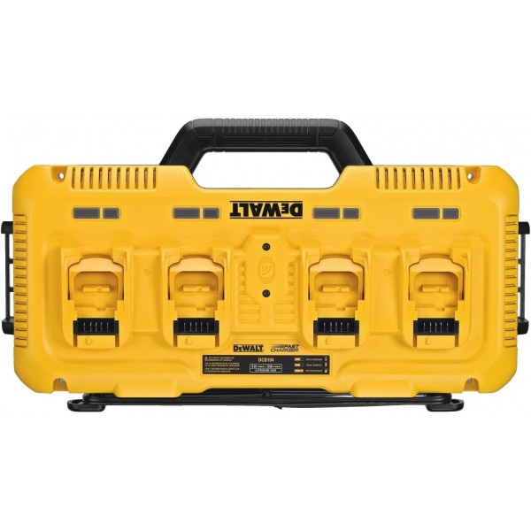 DEWALT DCB104-QW 급속 충전기 4포트 XR, Schwarz Gelb