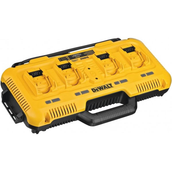 DEWALT DCB104-QW 급속 충전기 4포트 XR, Schwarz Gelb