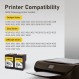 JANMORE 재생 잉크 카트리지 교체용 HP 302 302 XL, 2 검정, HP Envy 4520 4512 4516 Officejet 5252 3830 3833 4655 5255 Deskjet 1112 2130 3630 프린터 3