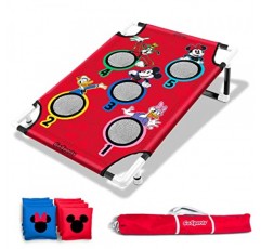 GoSports의 디즈니 미키와 친구들 빈백 바운스 게임 세트 - 어린이 생일 및 디즈니 테마 축하 행사에 적합