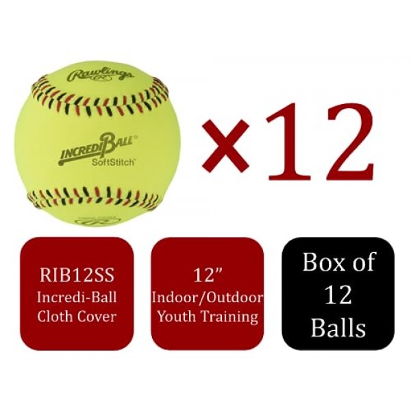 롤링스 | Incredi-Ball 노란색 Softstitch 소프트볼 | 11