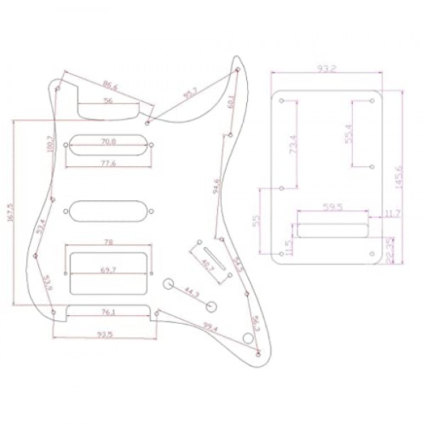 KAISH 프리미엄 다이아몬드 플레이트 11 홀 Strat HSS 픽가드 알루미늄 스크래치 플레이트 및 백플레이트 미국/멕시코 FD Stratocaster Silver용 나사가 있는 트레몰로 트렘 커버