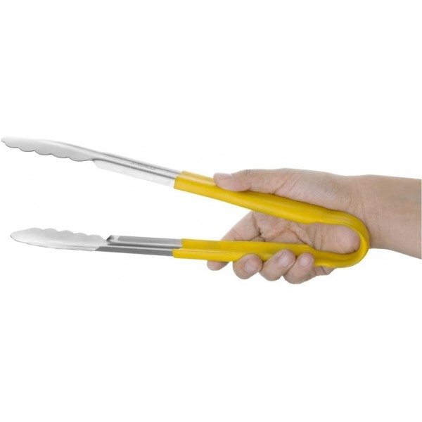 Vogue K909 접시 식기 세척기 랙 500X500mm 주방 홀더 보관 상업 및 Hygiplas 12276 색상 코드 서빙 통 노란색 - 300mm + 코드 서빙 통