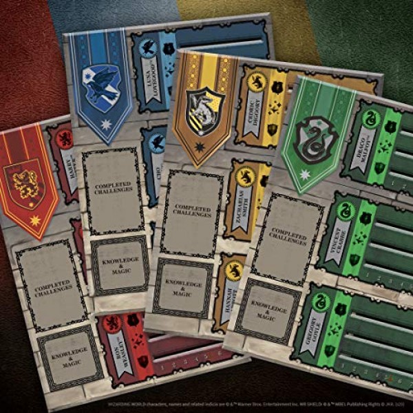 USAOPOLY 해리포터 하우스컵 대회 | 작업자 배치 보드 게임 | 좋아하는 호그와트 하우스로 플레이 | 공식 라이선스를 받은 해리포터 게임