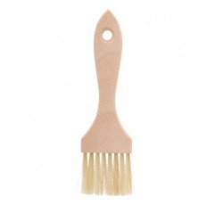 처리되지 않은 너도밤나무 손잡이가 있는 Redecker 천연 말총 플랫 페이스트리 브러시, 시침질, 글레이징 및 달걀물 도포에 적합, 6인치, 독일산