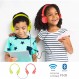 Termichy Bluetooth 헤드폰 어린이용 93dB 음량 제한, 접을 수 있는 휴대용 경량 헤드폰 오디오 케이블이 있는 무선 온이어 무선 헤드폰 음악 Shareport, 내장 마이크(빨간색) RED