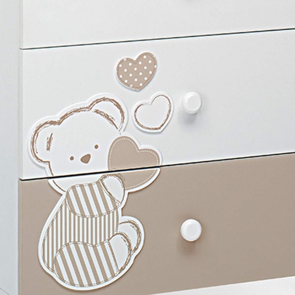 Foppapedretti Athena 기저귀 교환대, 69 x 47 x 89 cm, 35 kg, 흰색 Dolcecuore