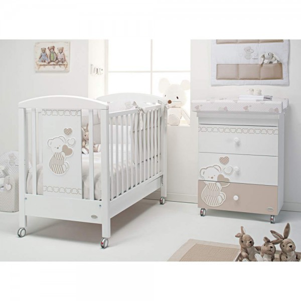 Foppapedretti Athena 기저귀 교환대, 69 x 47 x 89 cm, 35 kg, 흰색 Dolcecuore