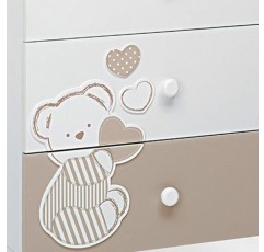 Foppapedretti Athena 기저귀 교환대, 69 x 47 x 89 cm, 35 kg, 흰색 Dolcecuore