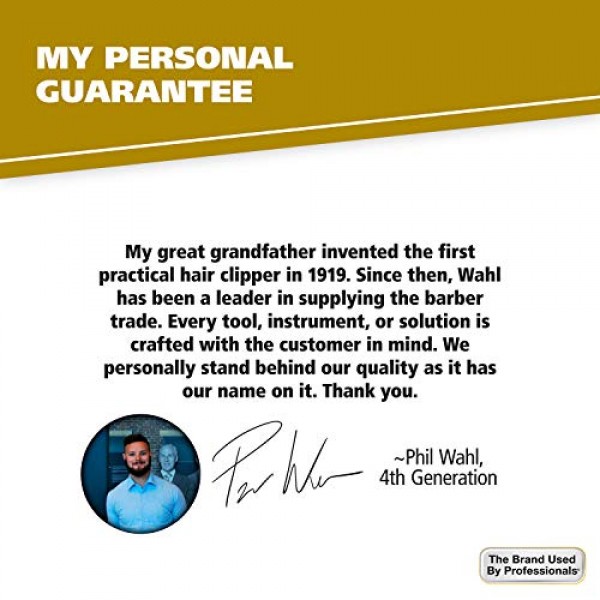 Wahl 남성용 그루밍용 작은 콧수염 빗 - 셀룰로오스 아세테이트를 사용한 수공예 및 핸드 컷 - 부드럽고 둥근 테이퍼 이빨 - 모델 3323 브라운