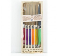 Jean Dubost Laguiole 6피스 나이프 세트 스테이크 나이프, 멀티컬러