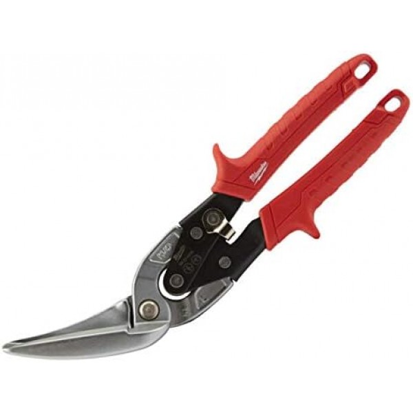 Milwaukee MHT48224538 Offset Metal Aviation Snips Left Extra Long 스트레이트 컷