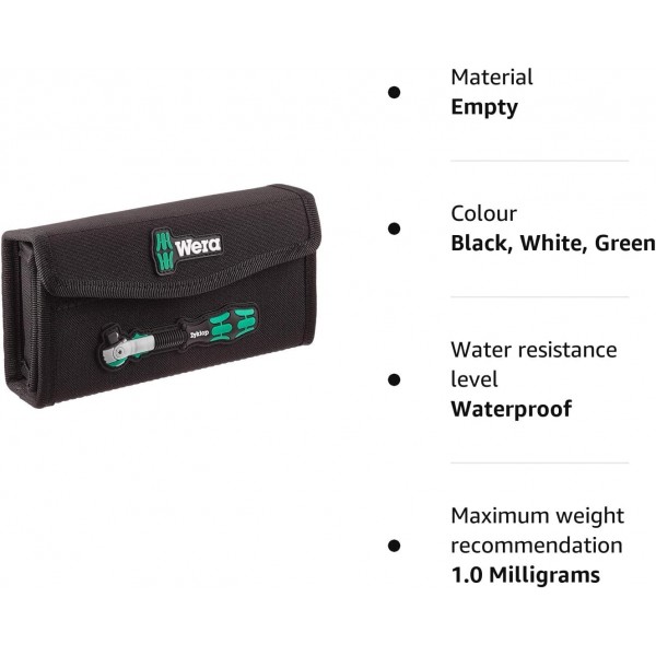 Wera 8100 SA Zyklop Speed ​​05136467001 직물 상자, 비어 있음