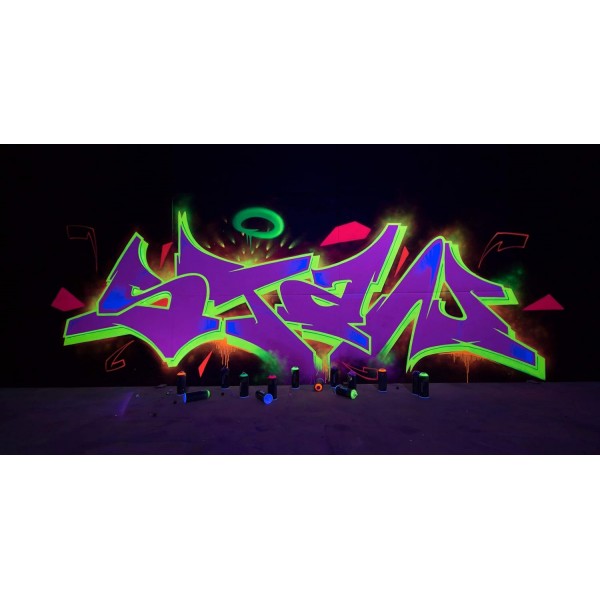 스프레이 캔 세트 Montana Black Infra 시리즈 형광 네온 컬러 6 x 400ml