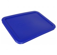 Pyrex 7210-PC 유리 접시용 직사각형 3컵 보관 뚜껑(4, 코발트 블루) 파이렉스