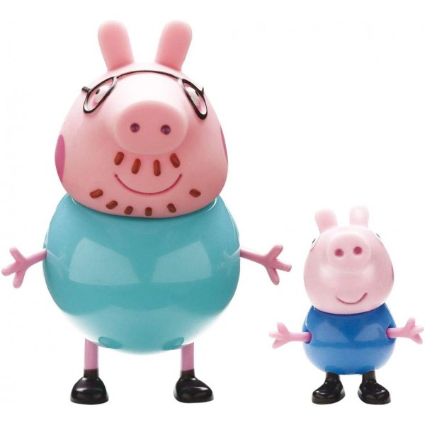 Giochi Preziosi - PPC16 - 2 페파 피규어 성인 + 어린이 - 랜덤 모델 - 크기 5cm