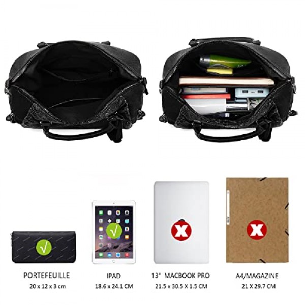 David Jones - 여성용 볼링 핸드백 - 여성용 가방 PU 가죽 뱀 - 우아함 핸드백 - 숄더백 많은 칸막이 다중 포켓 - 숄더백 토트백 구매자 패션 우아함