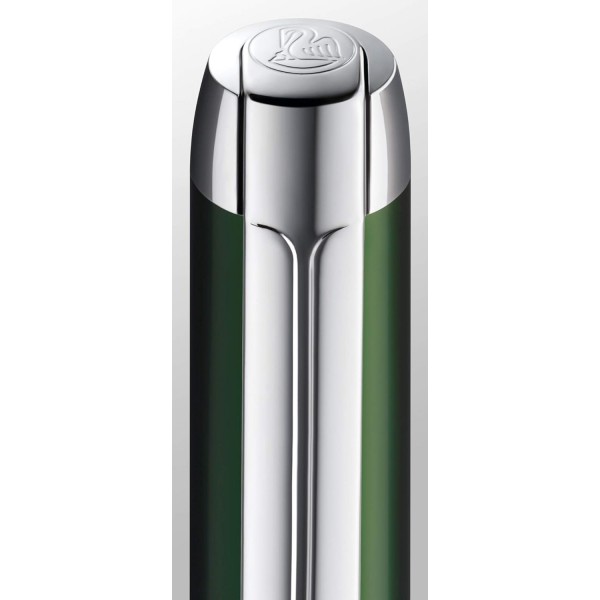 Pelikan 817516 만년필 Pura, 포레스트 그린, B 펜촉, 대형 카트리지 포함 1개 Pelikan Gemstone Ink® Sapphire