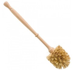 처리되지 않은 너도밤나무 손잡이가 있는 Redecker 유니온 섬유 변기 브러시, 독일산