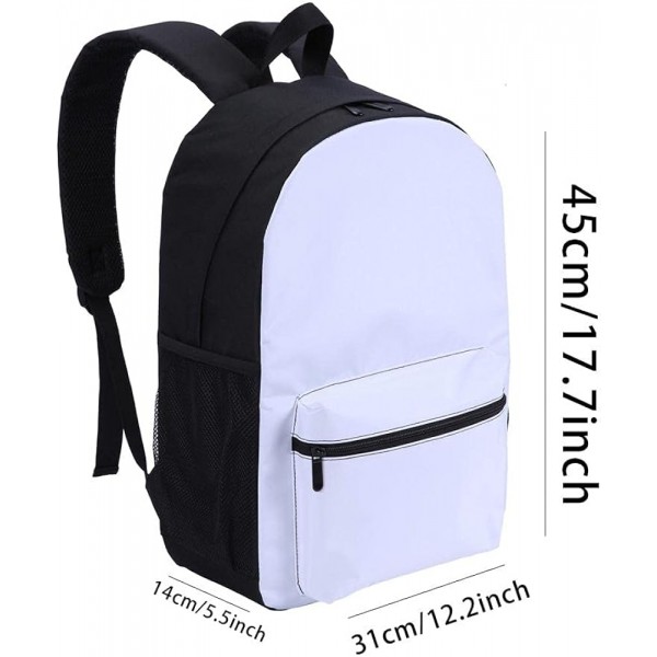 3D 프린트 키즈 스쿨 백팩 Teen School Backpack-Man Overboard-적합 대상: 초등 및 중학생, 남학생, 여학생, 여행자를 위한 최고의 선택-크기: 45x30x15 cm/17인치