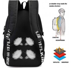 3D 프린트 키즈 스쿨 백팩 Teen School Backpack-Man Overboard-적합 대상: 초등 및 중학생, 남학생, 여학생, 여행자를 위한 최고의 선택-크기: 45x30x15 cm/17인치