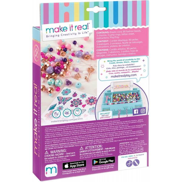 Make It Real - 어린이를 위한 참 팔찌 - 트윈 주얼리 만들기 - 소녀들을 위한 예술과 공예 - 피어나는 창의력