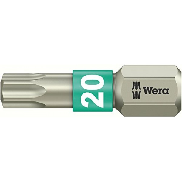 WERA 05073622001 3867/1 TS SB TORX® 비트, 스테인리스, TX 20 x 25mm