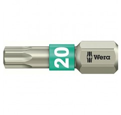 WERA 05073622001 3867/1 TS SB TORX® 비트, 스테인리스, TX 20 x 25mm