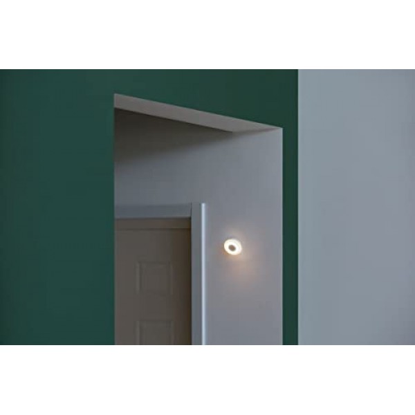 Xiaomi MI 모션 활성화 야간 조명 2 - 블루투스, 2800K 따뜻한 노란색 조명, 눈에 보이는 깜박임 없음, 유해한 파란색 조명 없음, 1년 이상 지속되는 AA 배터리 3개