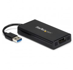 StarTech.com USB 3.0 - DisplayPort 어댑터 4K Ultra HD, DisplayLink 인증, 외부 그래픽 카드가 있는 비디오 컨버터 - Mac 및 Windows(USB32DP4K) USB 3.0 - DP 4K(Mac 및 Win) 어댑터