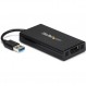 StarTech.com USB 3.0 - DisplayPort 어댑터 4K Ultra HD, DisplayLink 인증, 외부 그래픽 카드가 있는 비디오 컨버터 - Mac 및 Windows(USB32DP4K) USB 3.0 - DP 4K(Mac 및 Win) 어댑터
